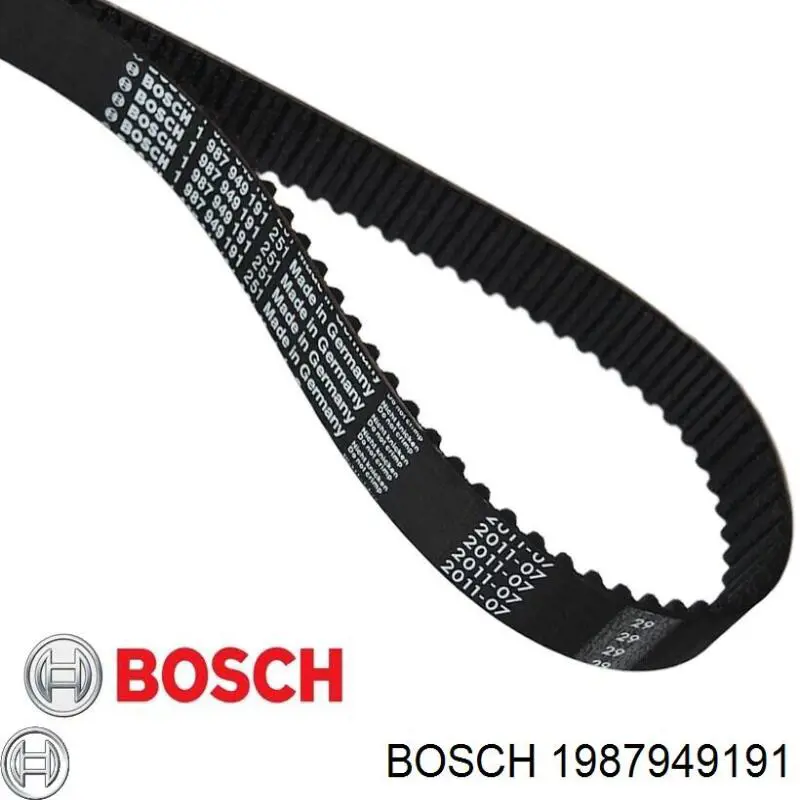 Купить 1987949191 Bosch Ремень газораспределительного механизма