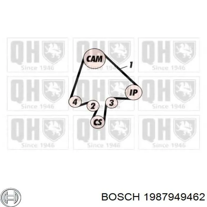 1987949462 Bosch Ремень двигателя