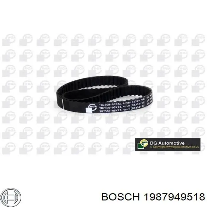 Купить 1987949518 Bosch Ремень газораспределительного механизма
