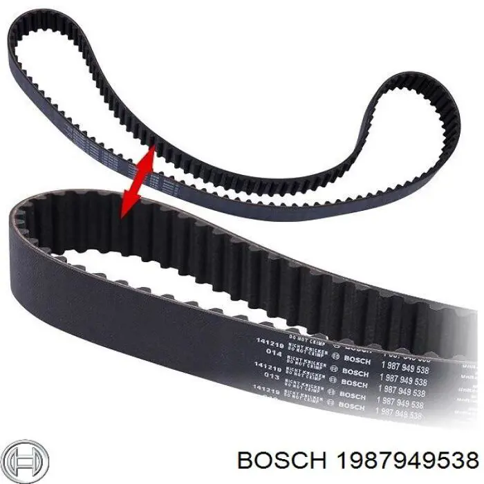 Купить 1987949538 Bosch Ремень газораспределительного механизма