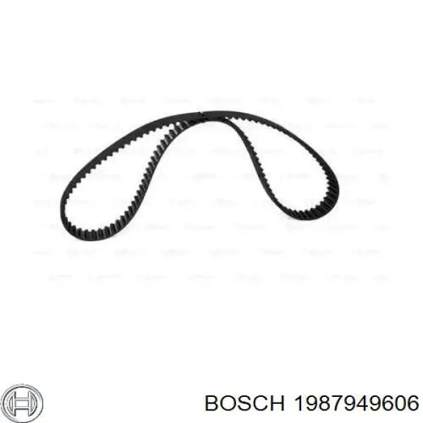 1987949606 Bosch correia do mecanismo de distribuição de gás