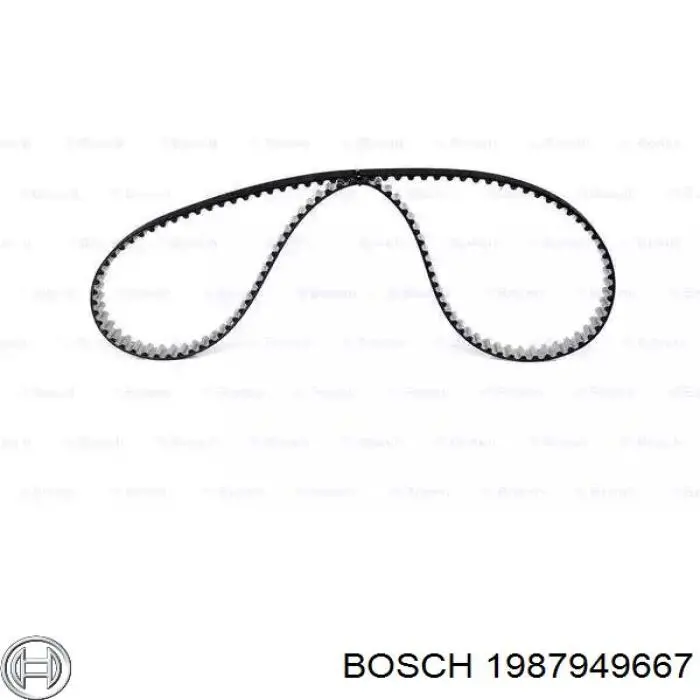1987949667 Bosch correia do mecanismo de distribuição de gás