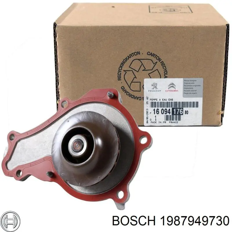Помпа охлаждения Bosch 1987949730 цена, от 39.27 USD