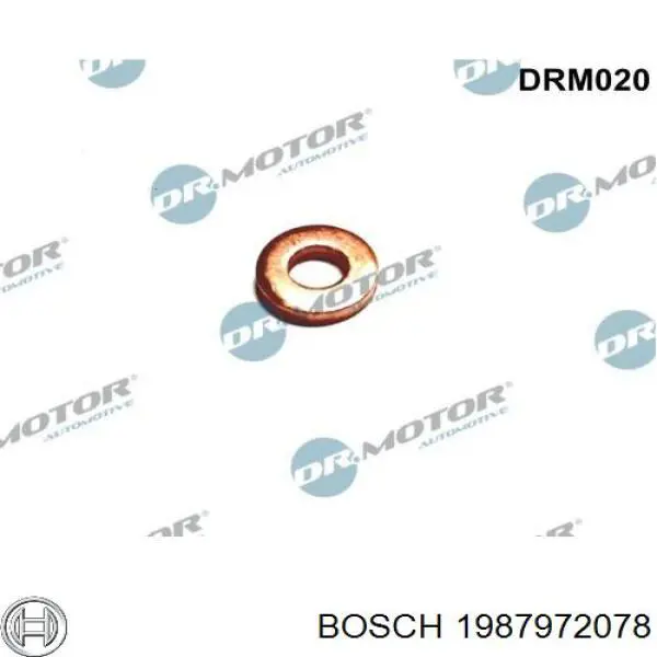 Кольцо (шайба) форсунки инжектора посадочное 1987972078 Bosch