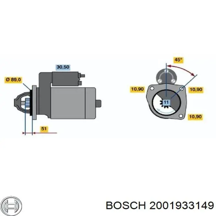 Вилка стартера Bosch 2001933149 цена, от 4.77 USD