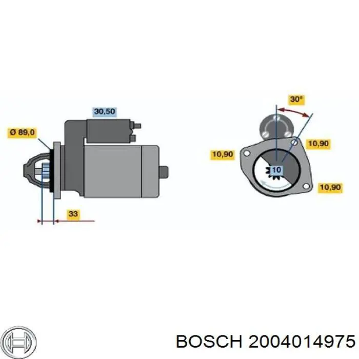 Якорь стартера Bosch 2004014975