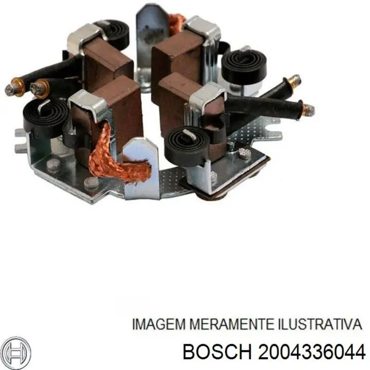 2 004 336 044 Bosch porta-escovas do motor de arranco