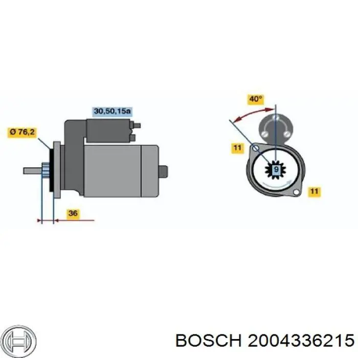 2004336215 Bosch щеткодержатель стартера