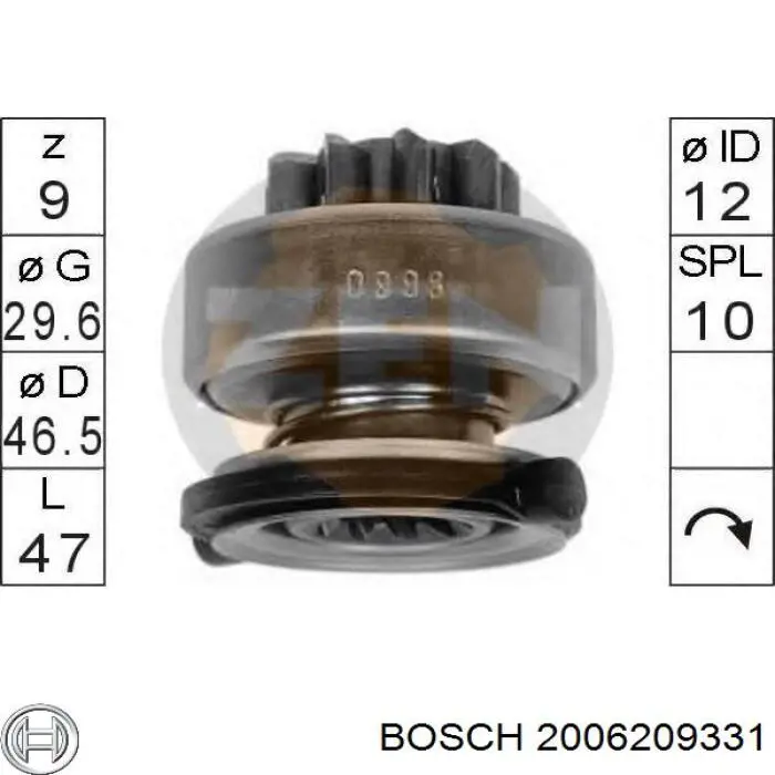  Бендикс Bosch 2006209331 цена, от 16.01 USD