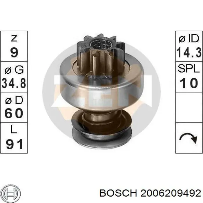  Бендикс Bosch 2006209492 цена, от 16.48 USD