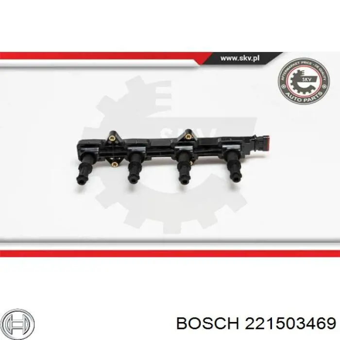 Котушка запалювання 221503469 Bosch