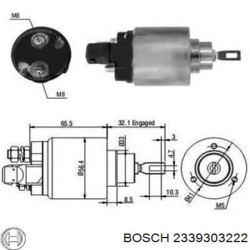 Interruptor magnético, estárter 2339303222 Bosch