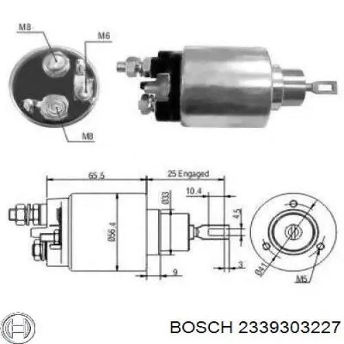 2339303227 Bosch реле втягивающее стартера
