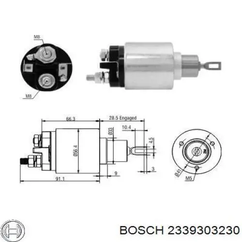 2339303230 Bosch реле втягивающее стартера