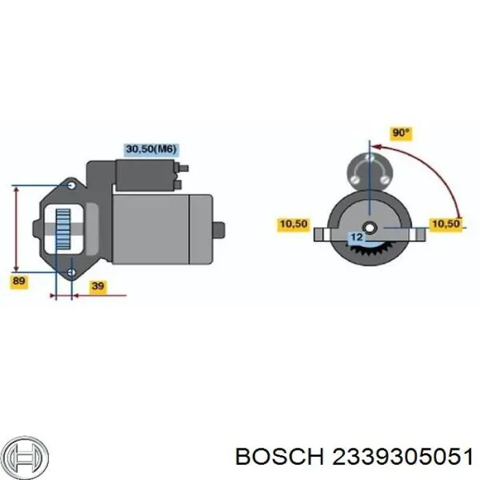 Втягивающее реле Bosch 2339305051