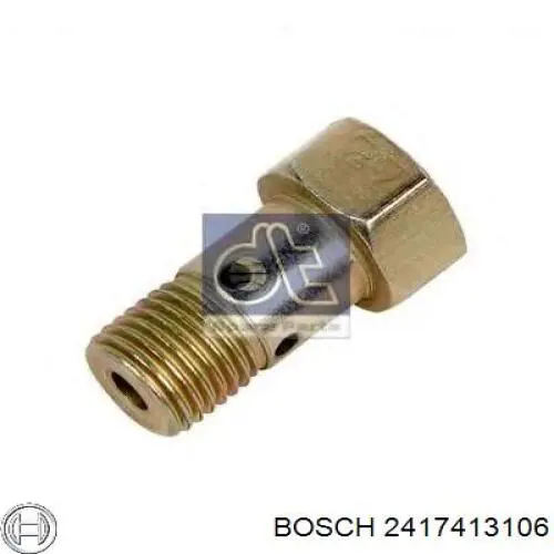 Обратный клапан возврата топлива Bosch 2417413106