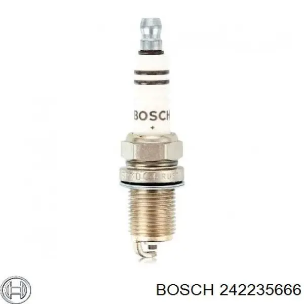 Свеча зажигания Bosch 242235666 цена, от 2.59 USD