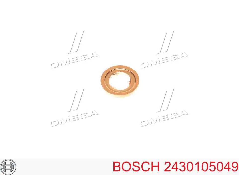 2430105049 Bosch кольцо (шайба форсунки инжектора посадочное)