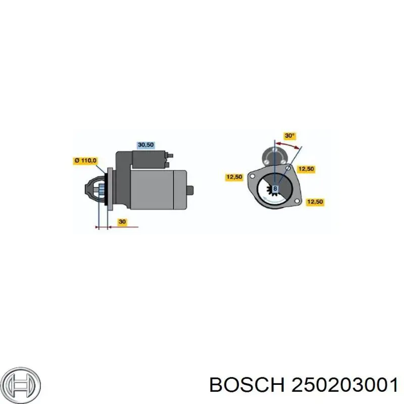 250203001 Bosch Свечи накаливания