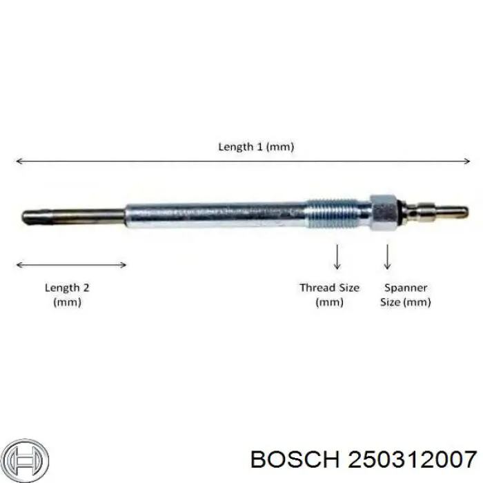 Свечи накала 250312007 Bosch