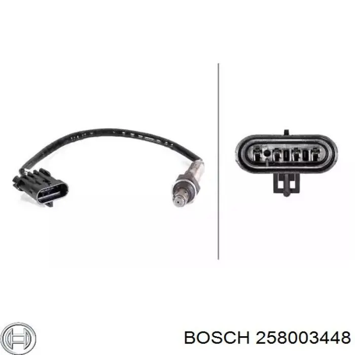 258003448 Bosch лямбда-зонд, датчик кислорода