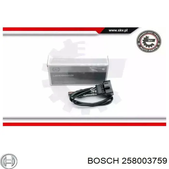 258003759 Bosch Лямбда-зонд, датчик кислорода до катализатора