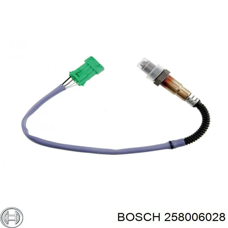 Лямбда-зонд, датчик кисню до каталізатора, правий 258006028 Bosch