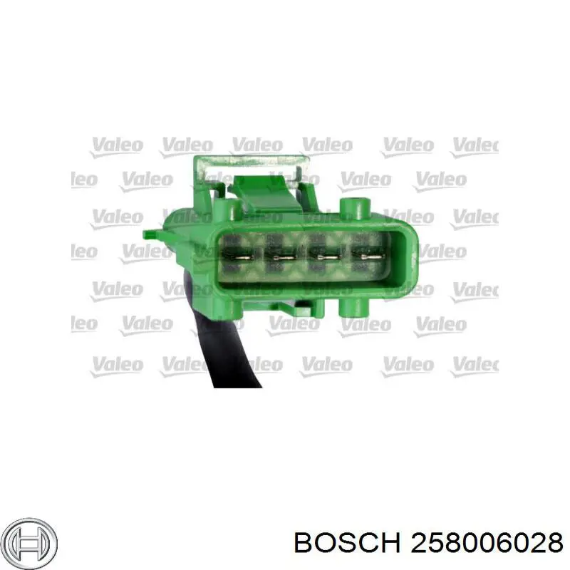 258006028 Bosch Лямбдазонд, датчик кислорода до катализатора, правый