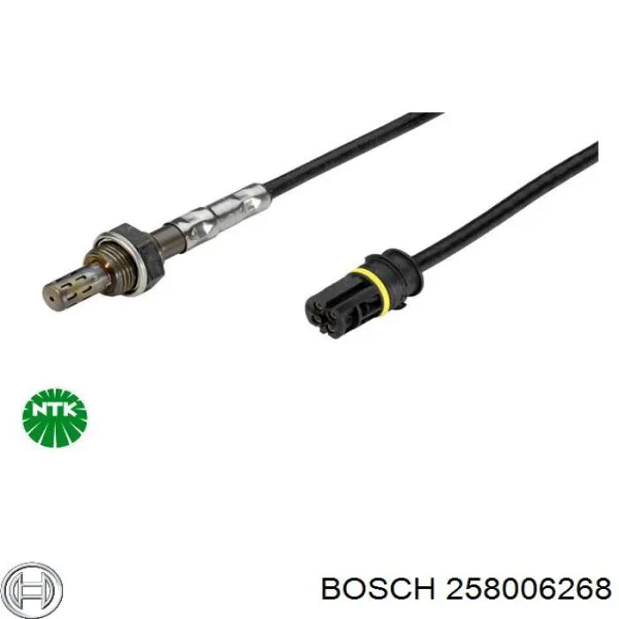 258006268 Bosch лямбда-зонд, датчик кислорода до катализатора правый