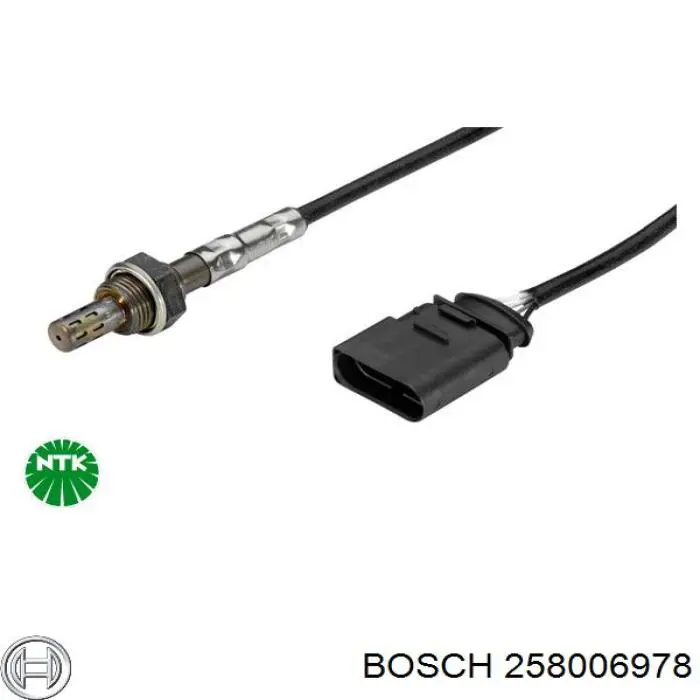 Sonda Lambda, Sensor de oxígeno despues del catalizador izquierdo 258006978 Bosch