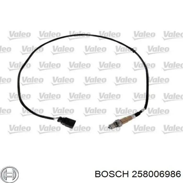 258006986 Bosch лямбда-зонд, датчик кислорода после катализатора правый