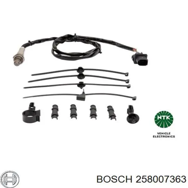 258007363 Bosch лямбда-зонд, датчик кислорода до катализатора левый