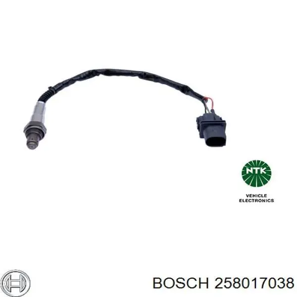 258017038 Bosch лямбда-зонд, датчик кислорода до катализатора