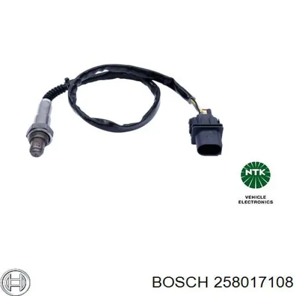 258017108 Bosch лямбда-зонд, датчик кислорода до катализатора