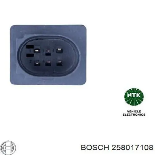 Лямбдазонд, датчик кислорода до катализатора Bosch 258017108 цена, от 22.52 USD