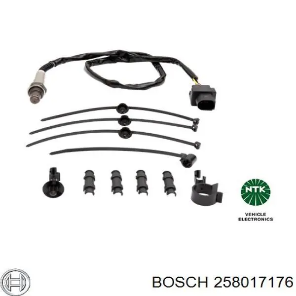 Лямбдазонд, датчик кислорода до катализатора Bosch 258017176 цена, от 24.07 USD