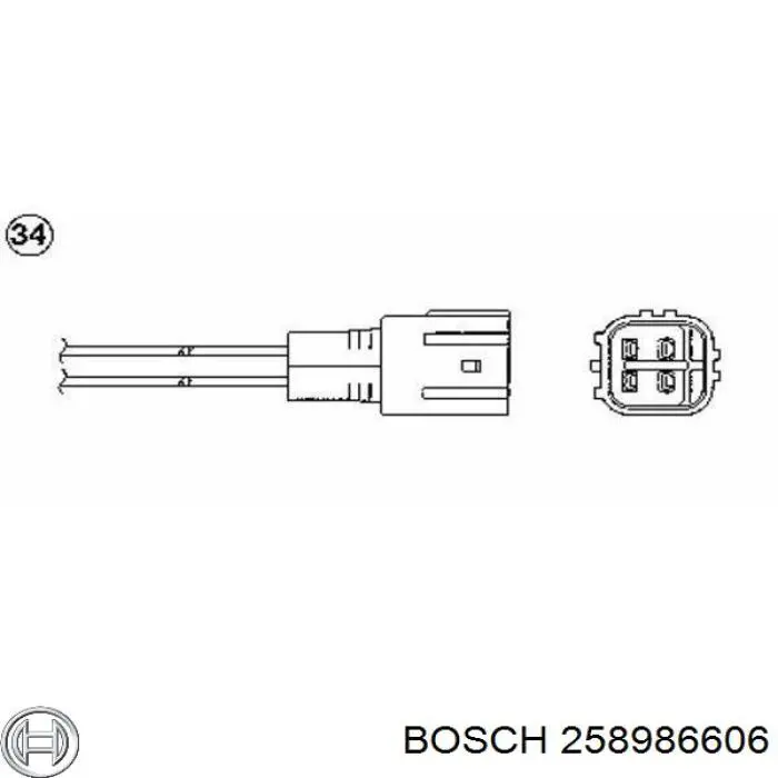 Купить 258986606 Bosch Датчик кислорода до катализатора