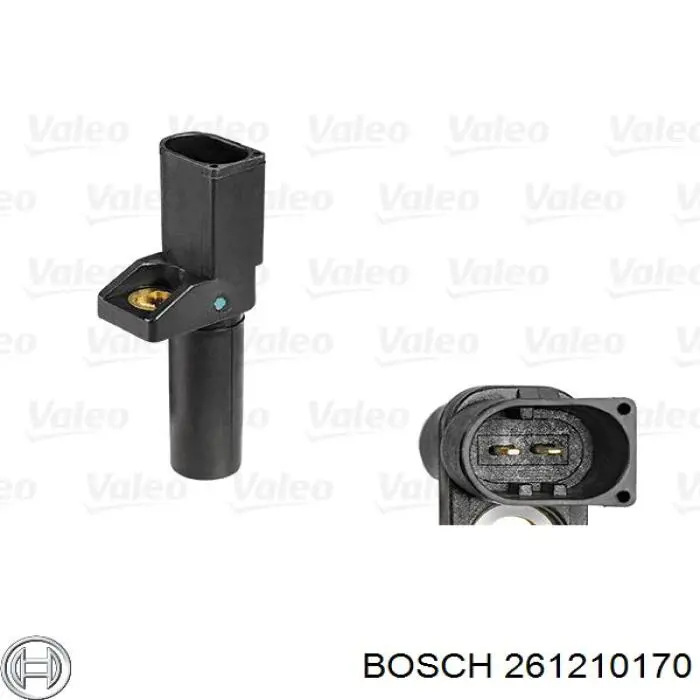 Датчик положення (оборотів) коленвалу 261210170 Bosch
