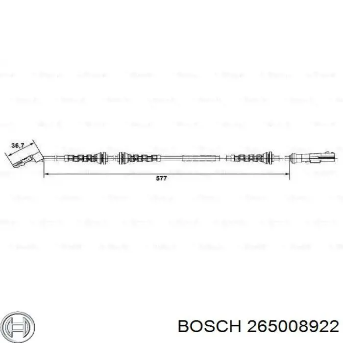 265008922 Bosch датчик абс (abs передний)