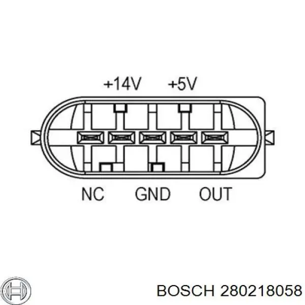 Датчик массового расхода воздуха Bosch 280218058 цена, от 64.79 USD