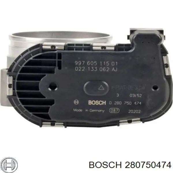 280750474 Bosch дроссельная заслонка в сборе