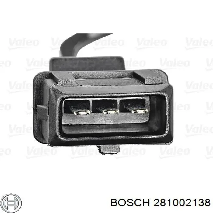 Датчик положения коленчатого вала Bosch 281002138 цена, от 13.68 USD