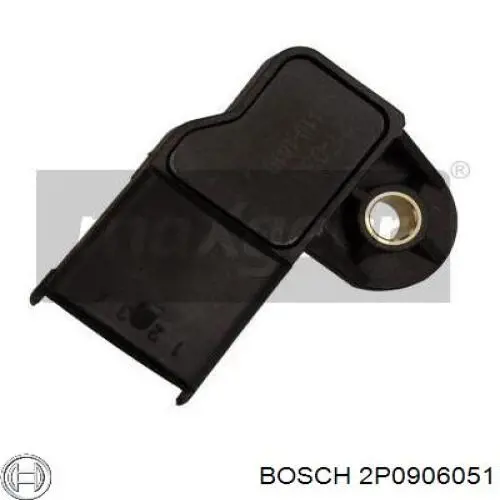 Датчик давления наддува BOSCH 2P0906051