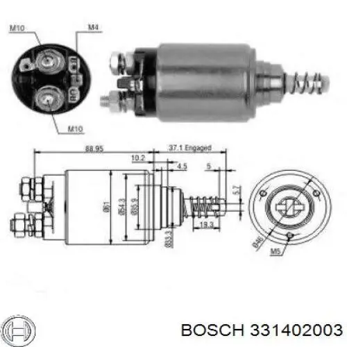 331402003 Bosch реле втягивающее стартера
