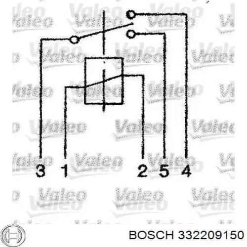 Relé, piloto intermitente 332209150 Bosch