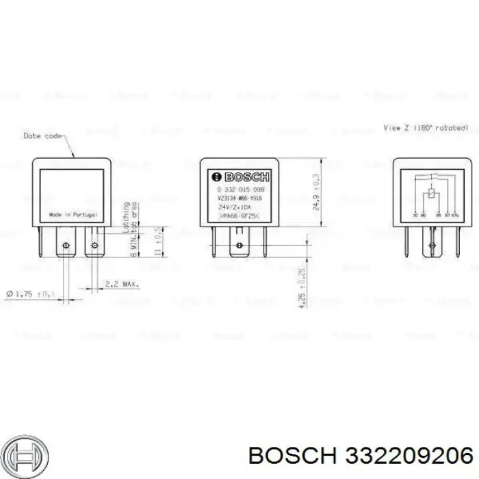 Купить 332209206 Bosch Реле