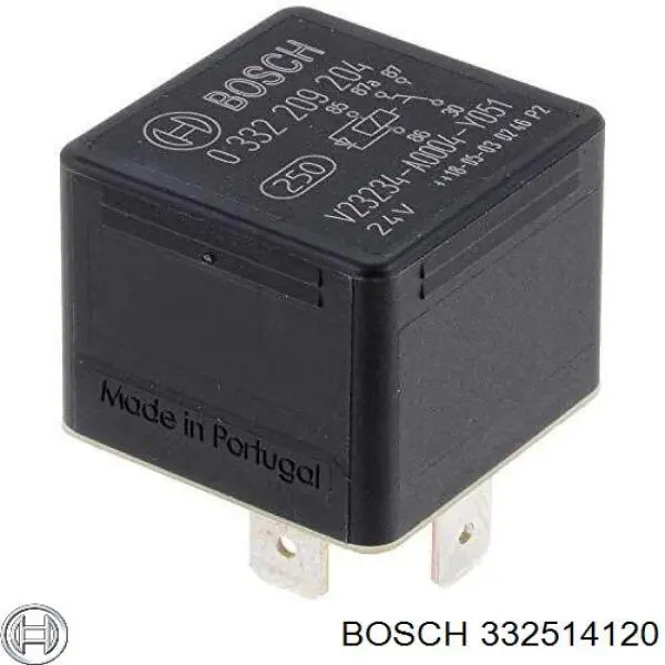 332514120 BOSCH Relé de los calentadores original y equivalente