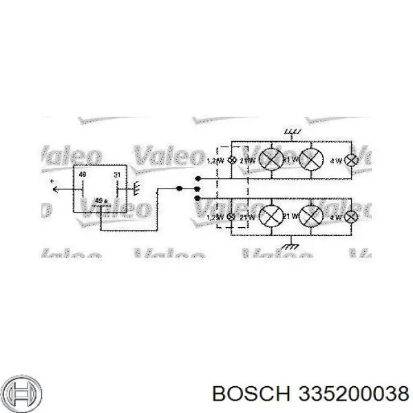 335200038 Bosch реле указателей поворотов