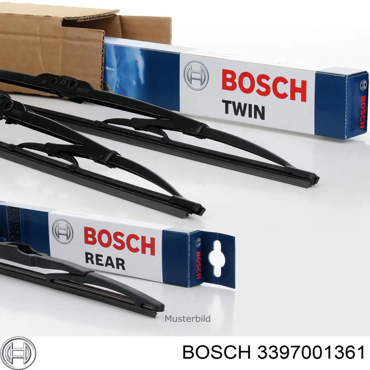 Купить 3397001361 Bosch Щетка-дворник лобового стекла пассажирская