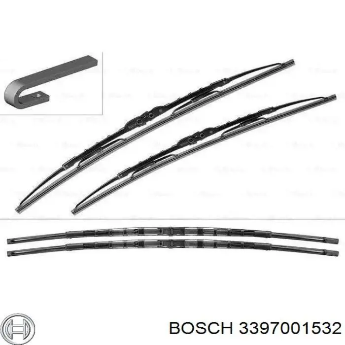 Дворники Bosch 3397001532 цена, от 30.34 USD
